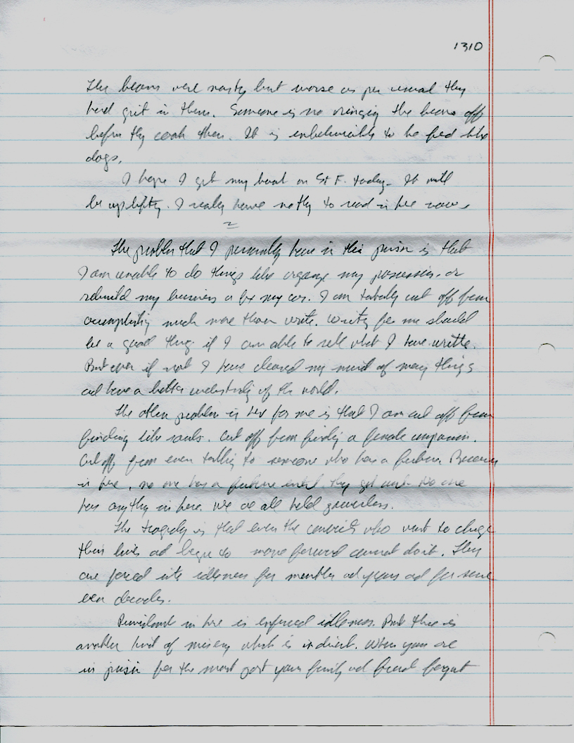 Dr John WorldPeace 2008 Prison Journal